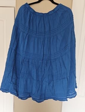 Indigo Blue Tiered Women's Skirt